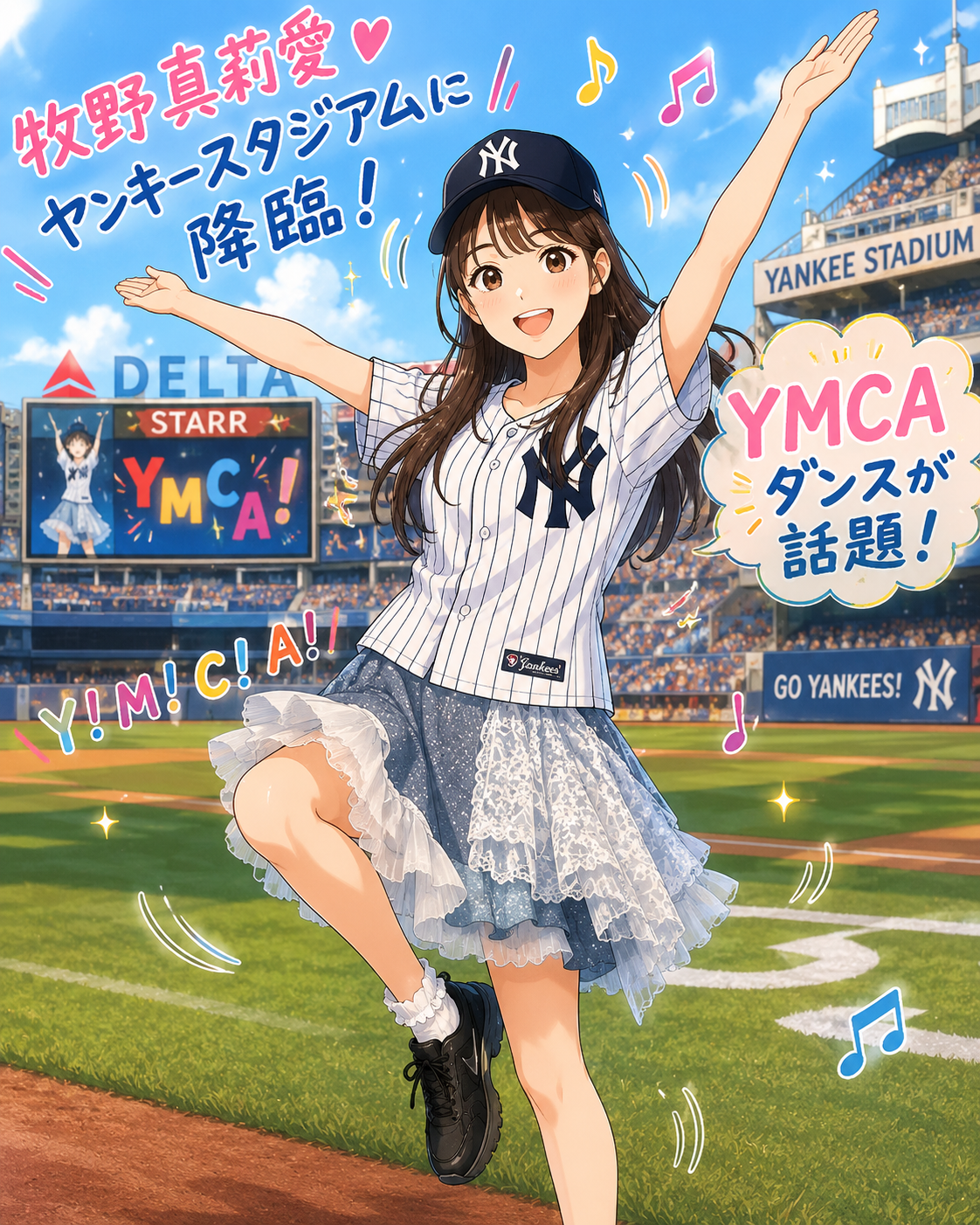 牧野真莉愛 YMCAダンス